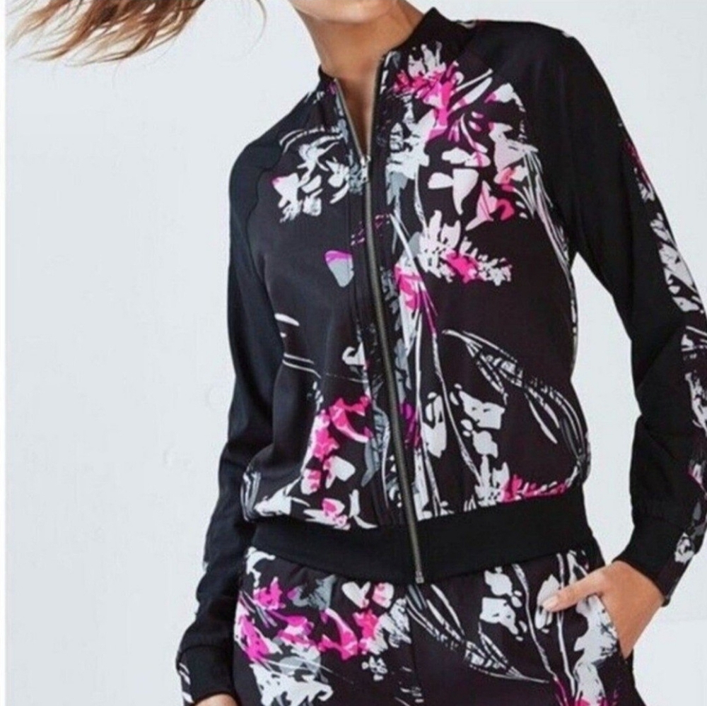 Fabletics Bev Bomber Track Jacket Unlined/ Small